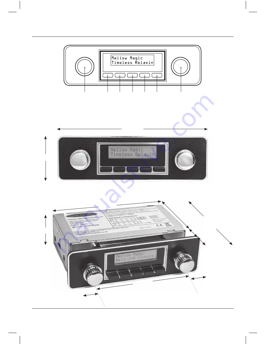 Classic Car Stereo CR017 Classic 200 Скачать руководство пользователя страница 14