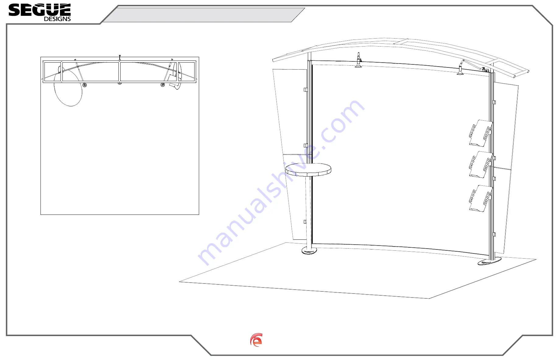 Classic Exhibits SEGUE DESIGNS VK-1302 Setup Instructions Download Page 1