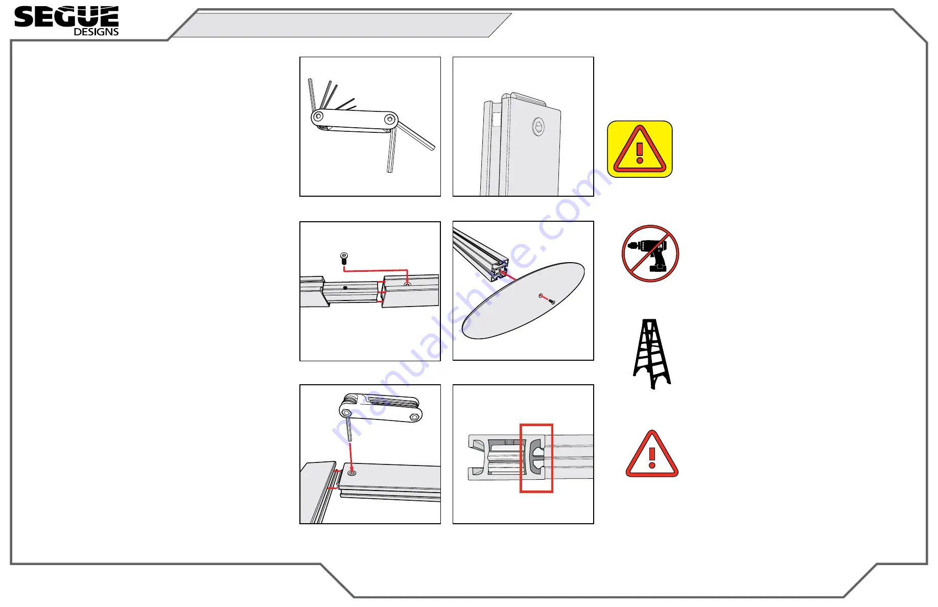 Classic Exhibits SEGUE DESIGNS VK-1302 Setup Instructions Download Page 2