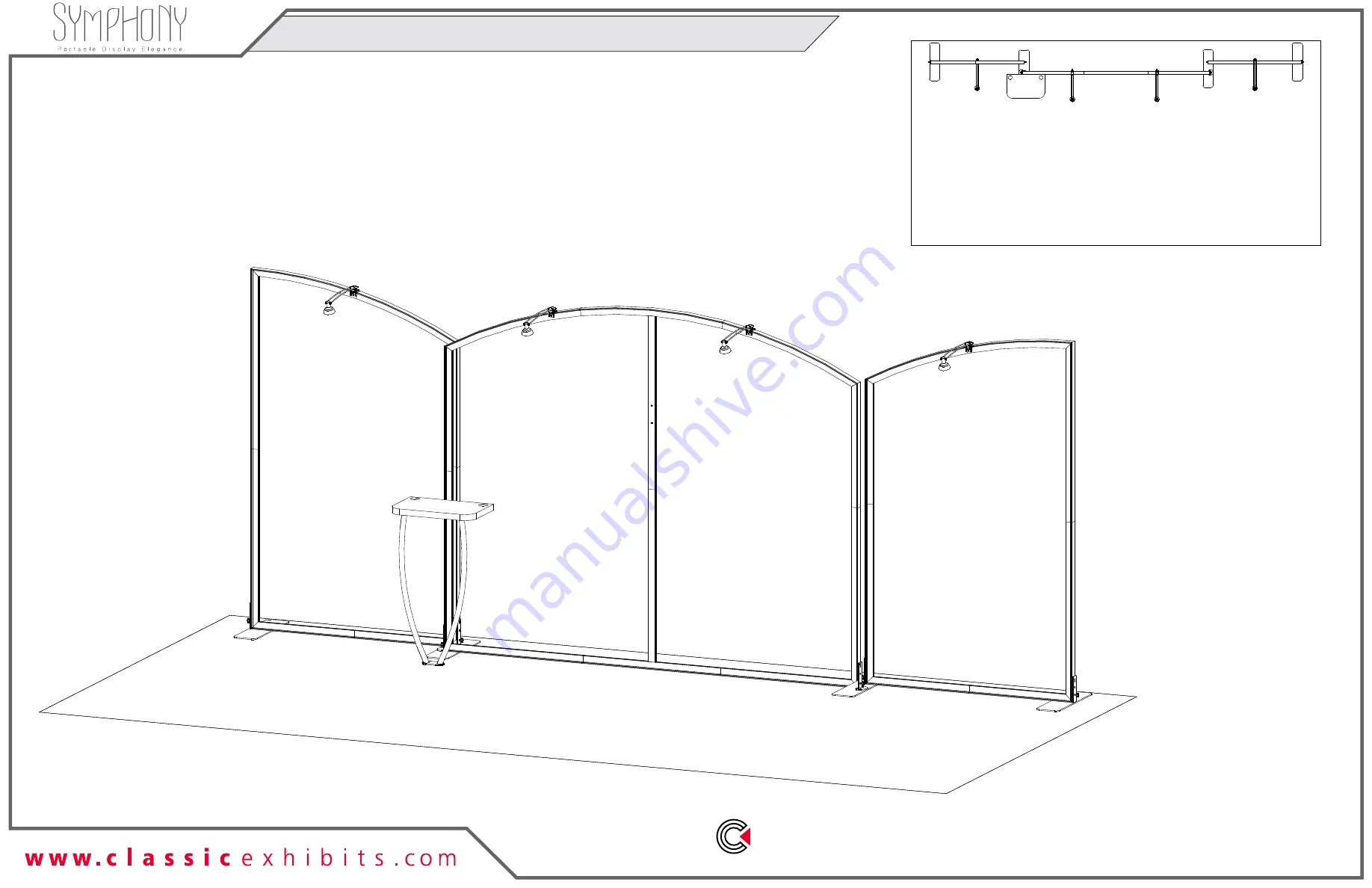 Classic Exhibits Symphony SYK-2019 Setup Instructions Download Page 1