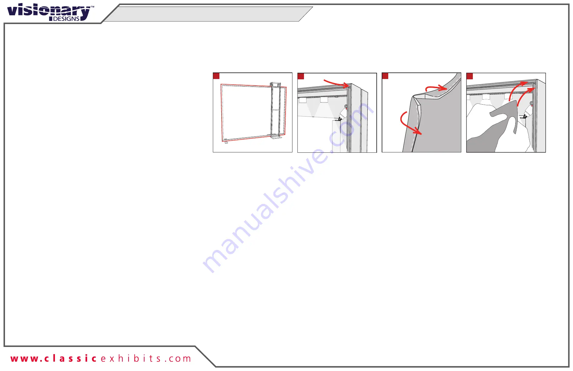 Classic Exhibits visionary DESIGNS TF-513 Setup Instructions Download Page 3