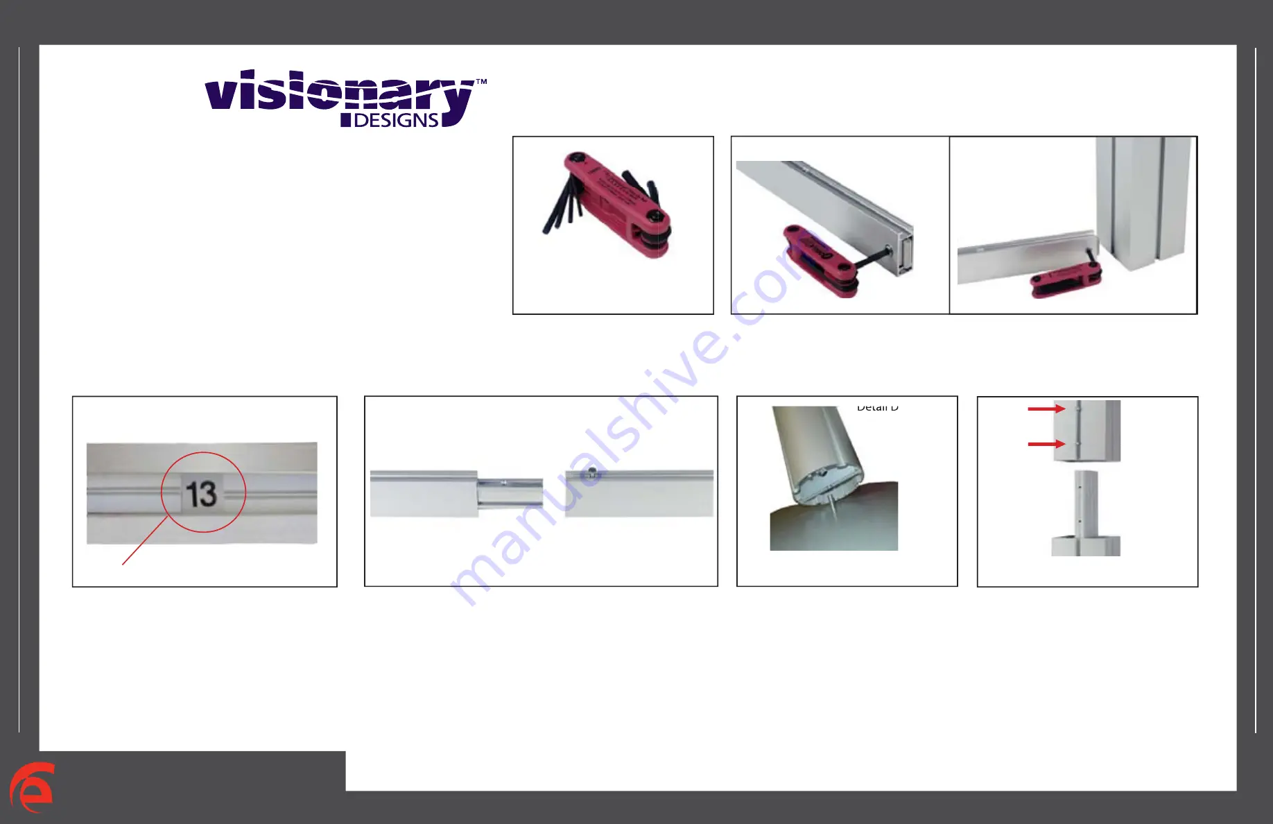 Classic Exhibits VISIONARY DESIGNS VK-2959 Setup Instructions Download Page 2