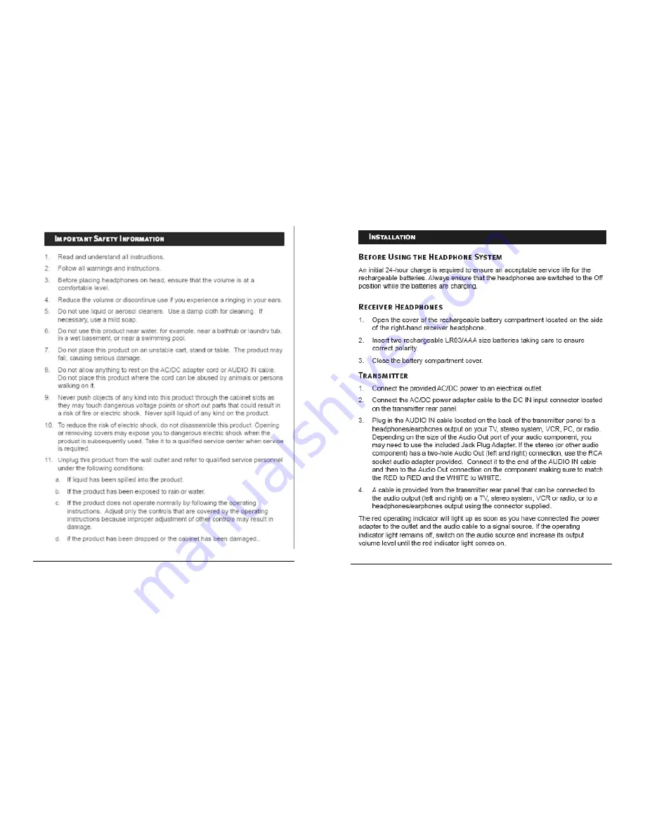 Classic Tech HP2490 User Manual Download Page 3