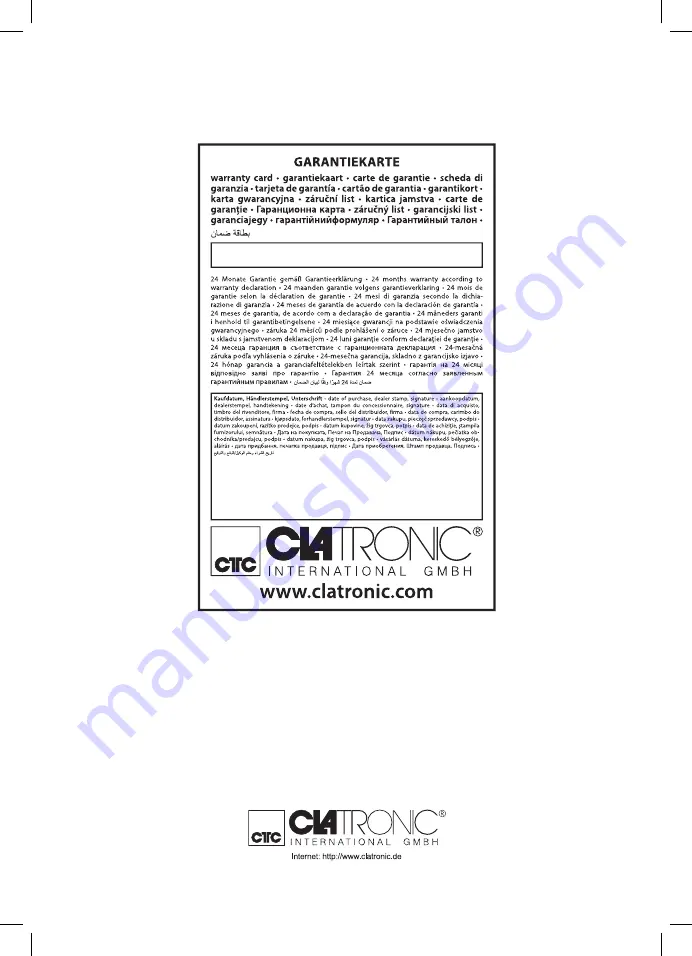 Clatronic BQS 3508 Instruction Manual Download Page 62