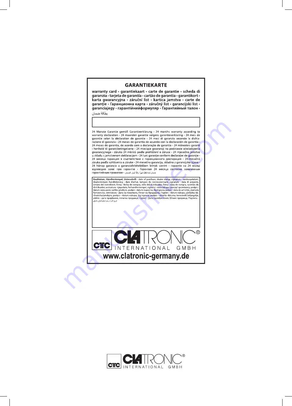 Clatronic CL 3716 Instruction Manual Download Page 66