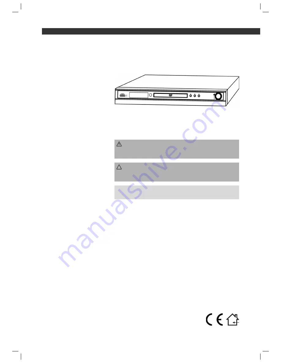 Clatronic DVD 755 HC Operation Manual Download Page 8