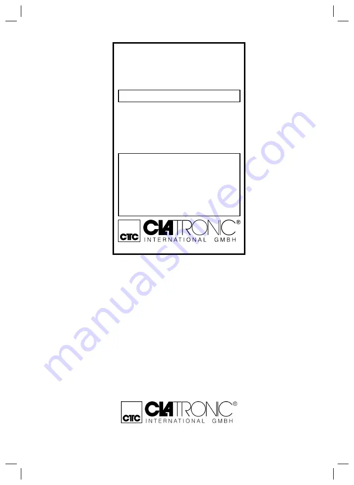 Clatronic HC 3155 Instruction Manual Download Page 28