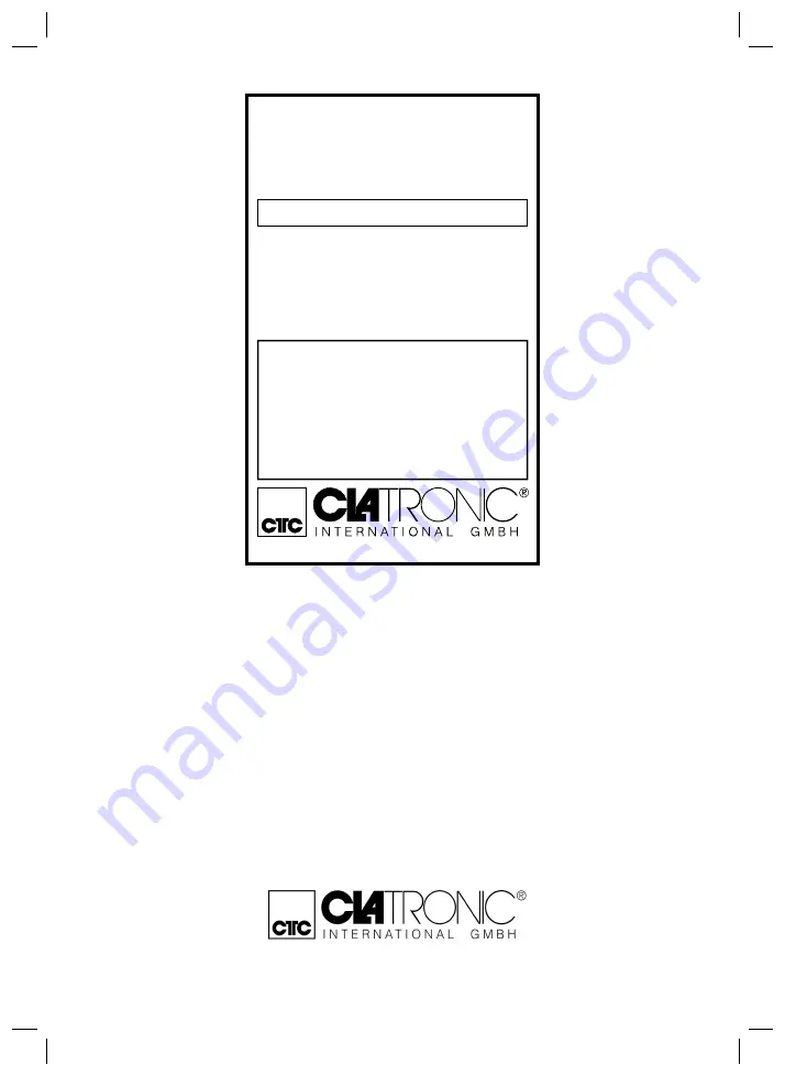 Clatronic HSM/R 3265 Instruction Manual Download Page 39