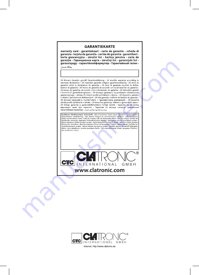 Clatronic KM 3636 Instruction Manual Download Page 70