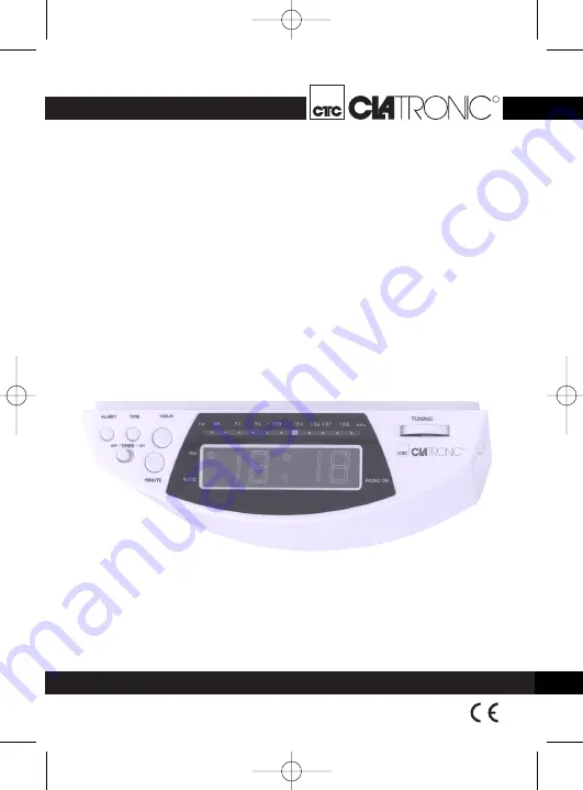 Clatronic KRC 544 Instruction Manual & Guarantee Download Page 1