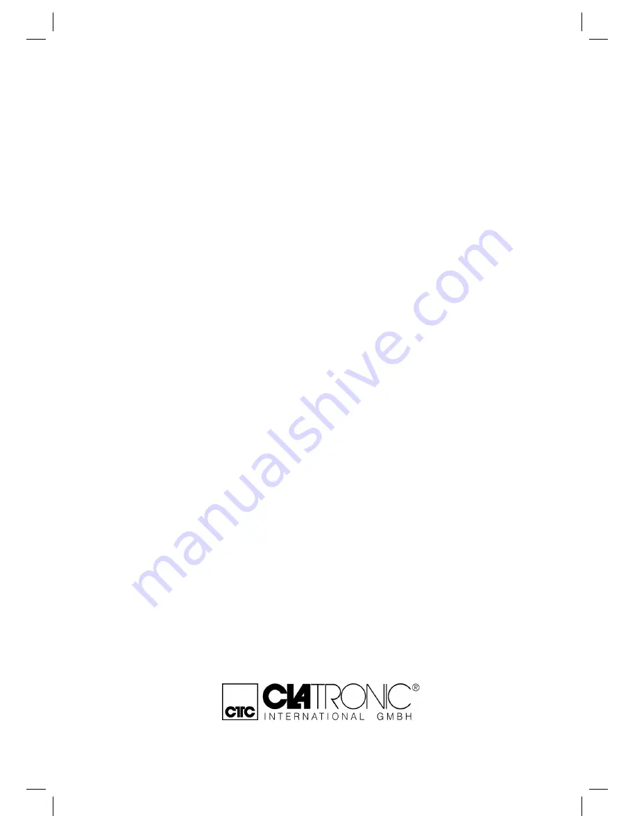 Clatronic MBG 3113 Instruction Manual & Guarantee Download Page 42