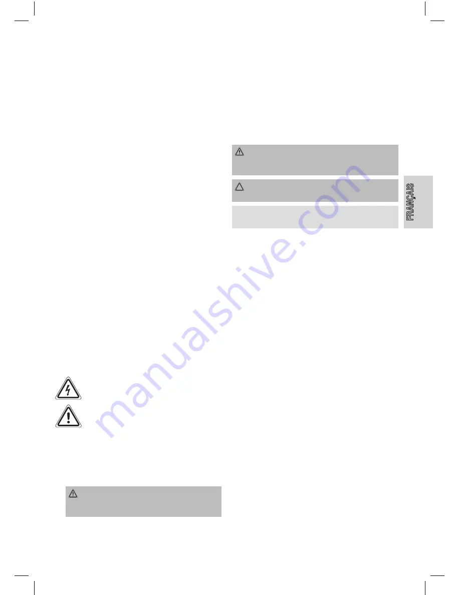 Clatronic TR 825 Instruction Manual Download Page 9