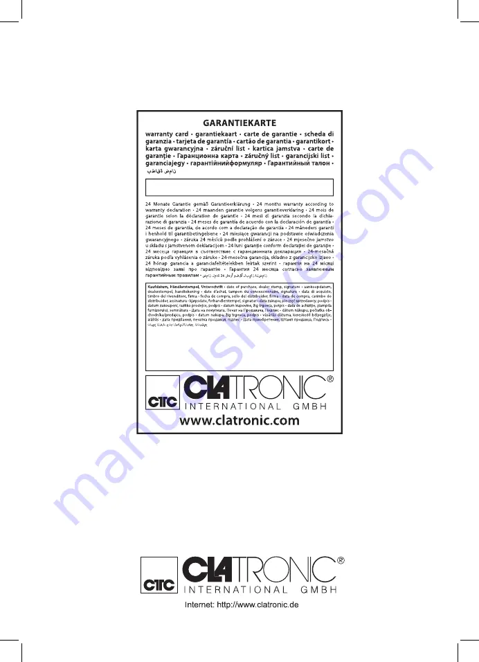 Clatronic WC 3528 Instruction Manual Download Page 38