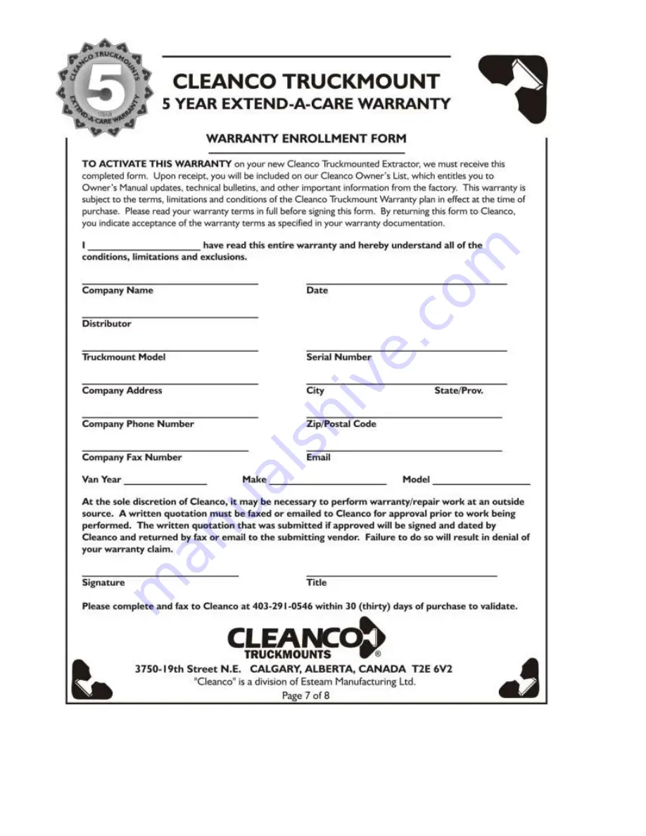 Cleanco Compact 45 Owner'S Manual Download Page 83