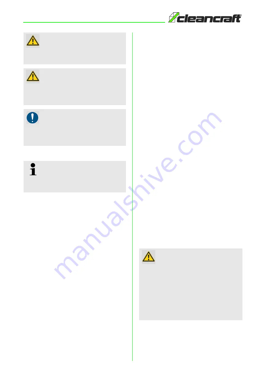 CleanCraft 7103662 Operating Instructions Manual Download Page 4