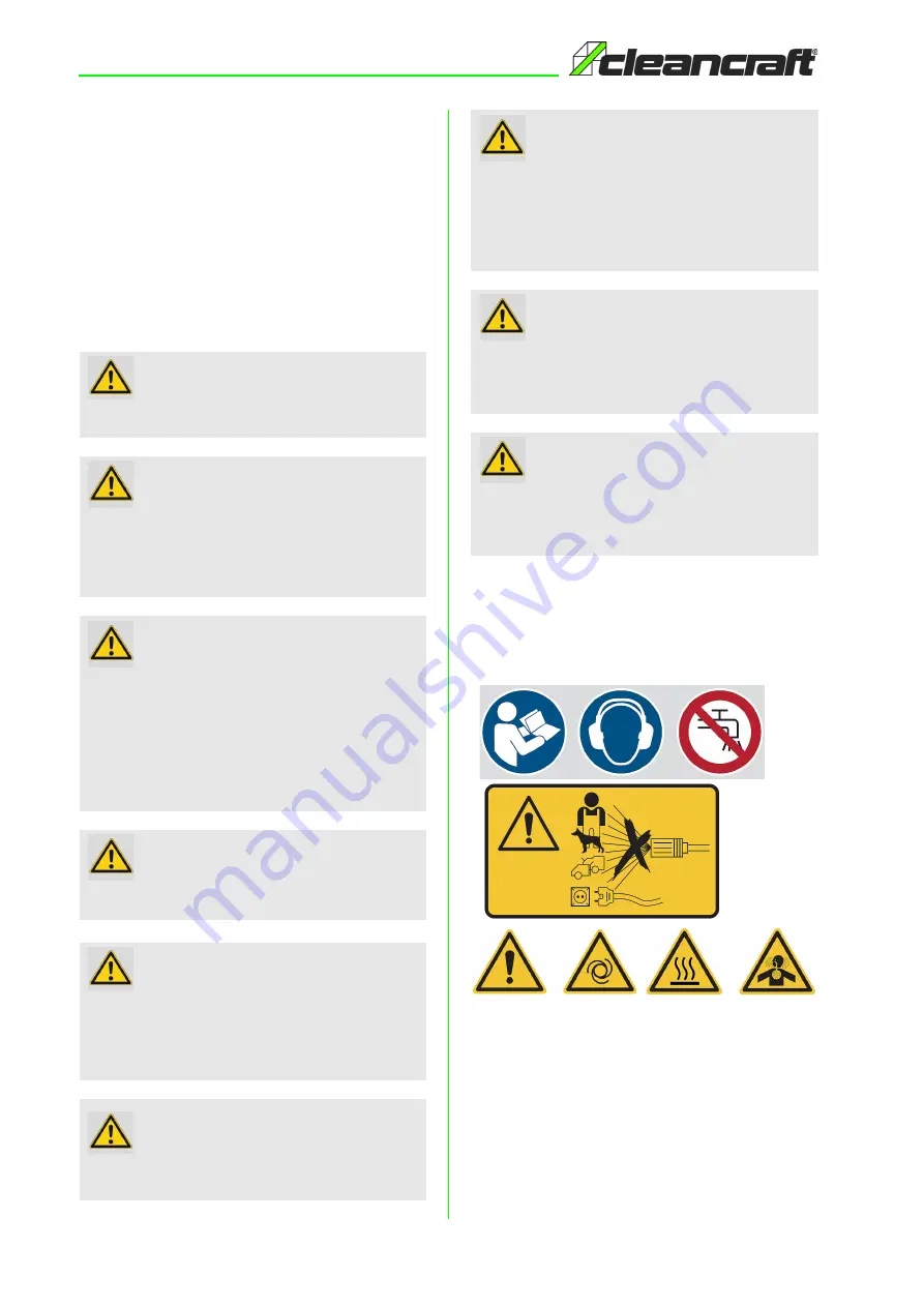 CleanCraft 7103662 Operating Instructions Manual Download Page 6