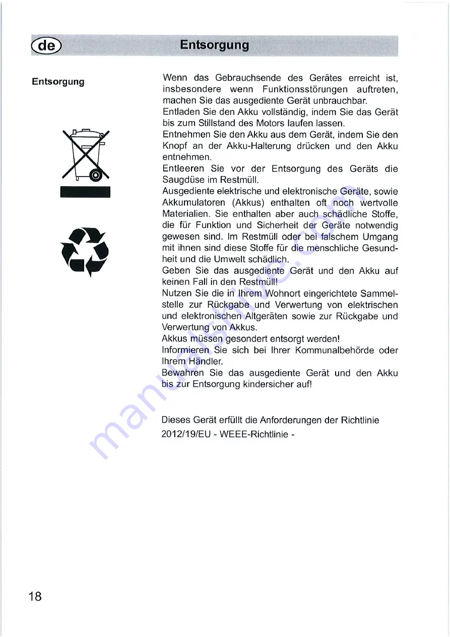 Cleanfix RS08B Manual Download Page 16