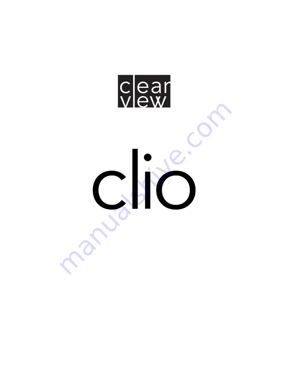 Clear View Audio clio Owner'S Manual Download Page 1