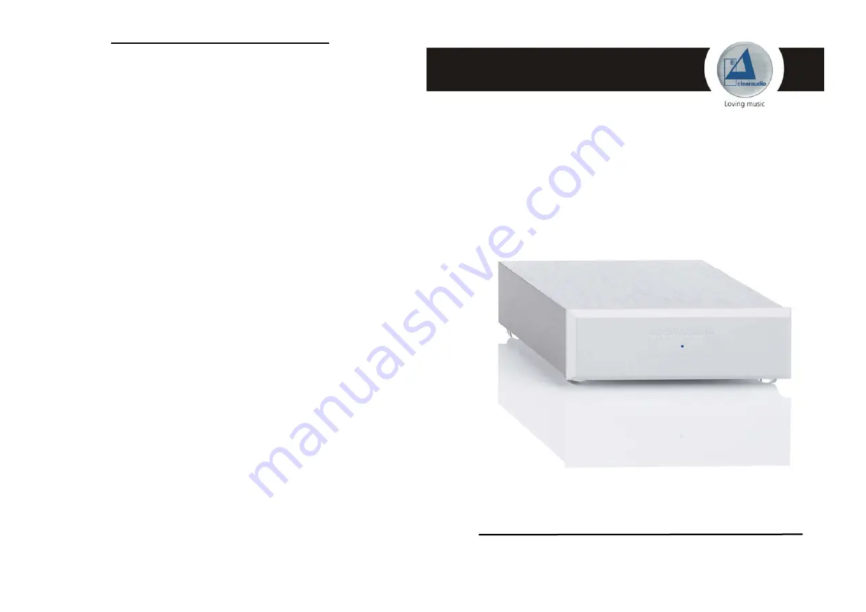 Clearaudio Smart phono User Manual Download Page 1