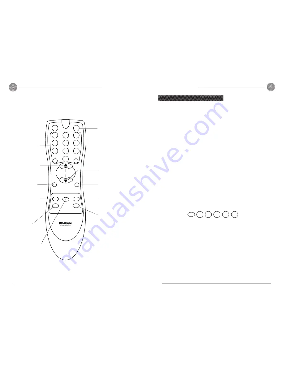 ClearOne AP IR Remote Control Скачать руководство пользователя страница 4