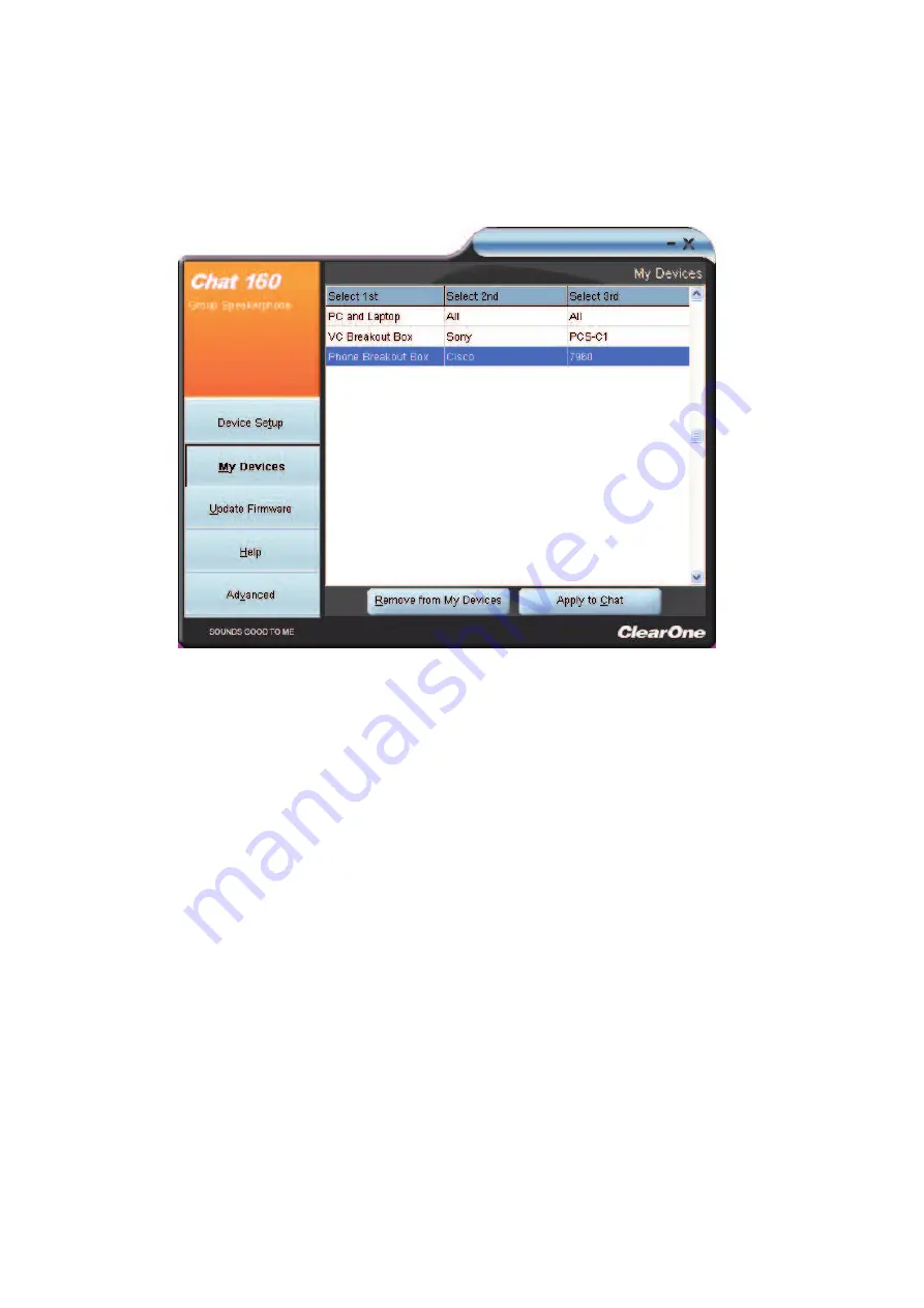 ClearOne CHAT 160 User Manual Download Page 18