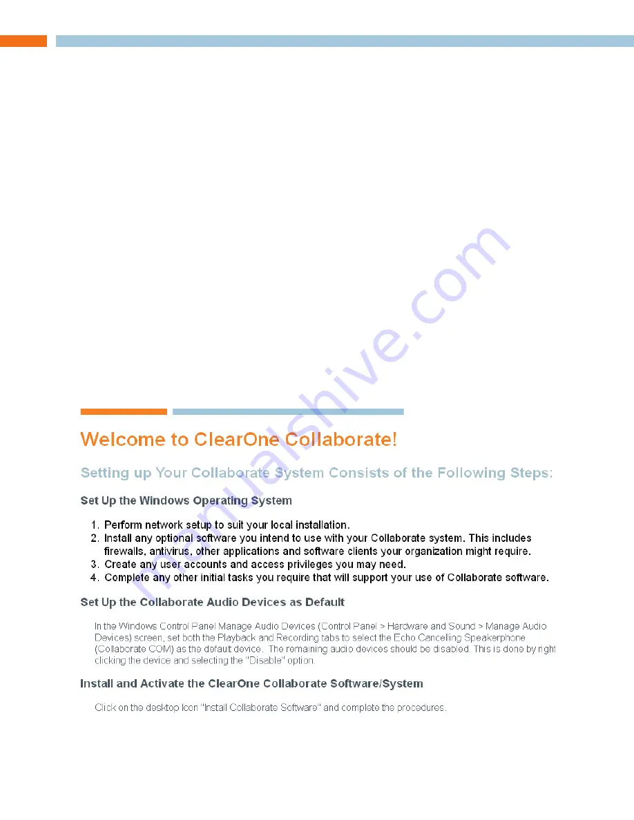 ClearOne Collaborate Installation Manual Download Page 18