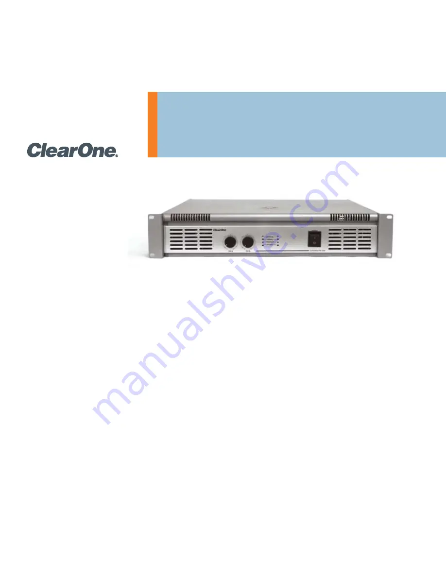 ClearOne Converge PA 2250 Скачать руководство пользователя страница 1