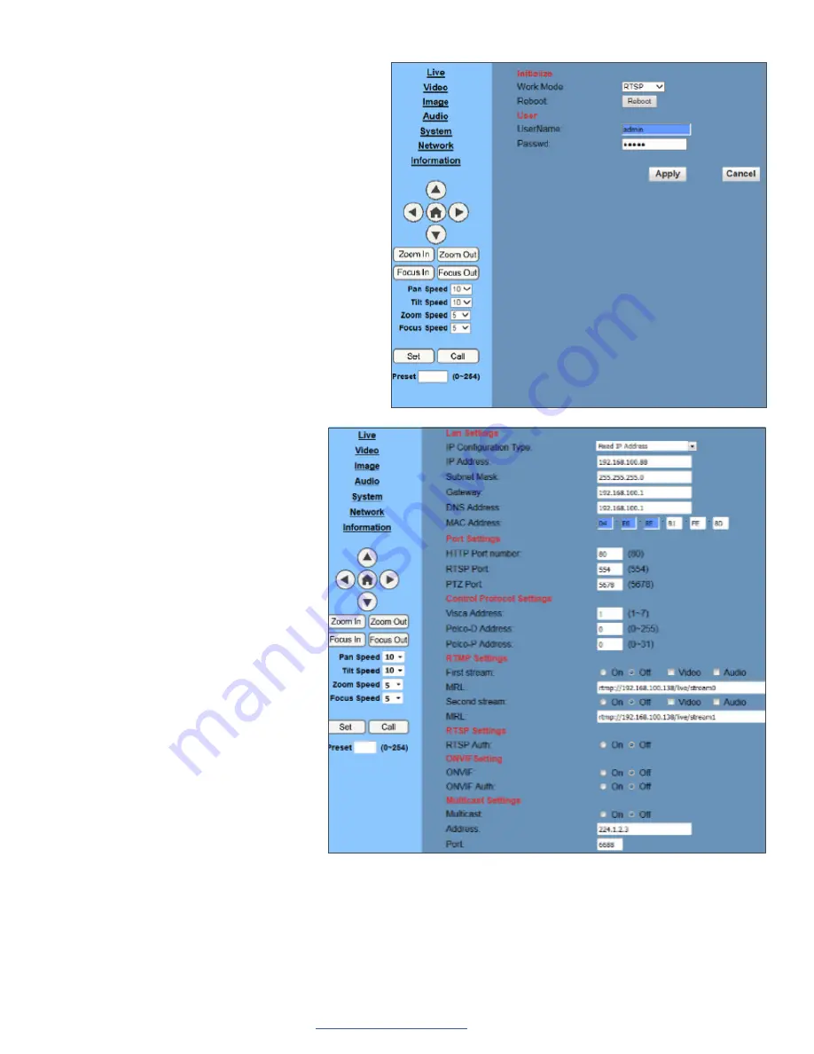 ClearOne UNITE 200 PTZ User Manual Download Page 18