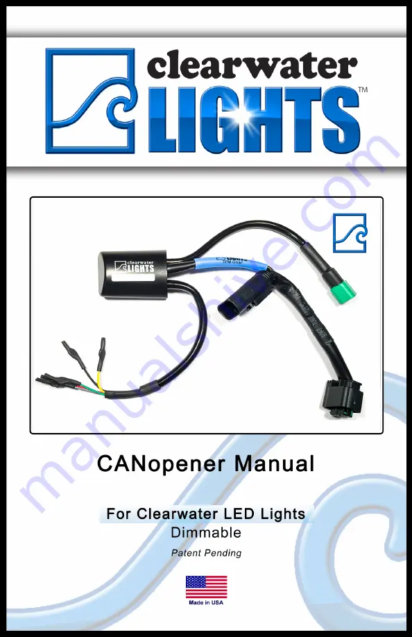 ClearWater Lights CANopener Скачать руководство пользователя страница 1