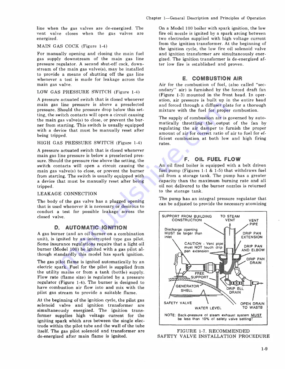 Cleaver-Brooks CBH 100 Operation, Service And Parts Manual Download Page 17