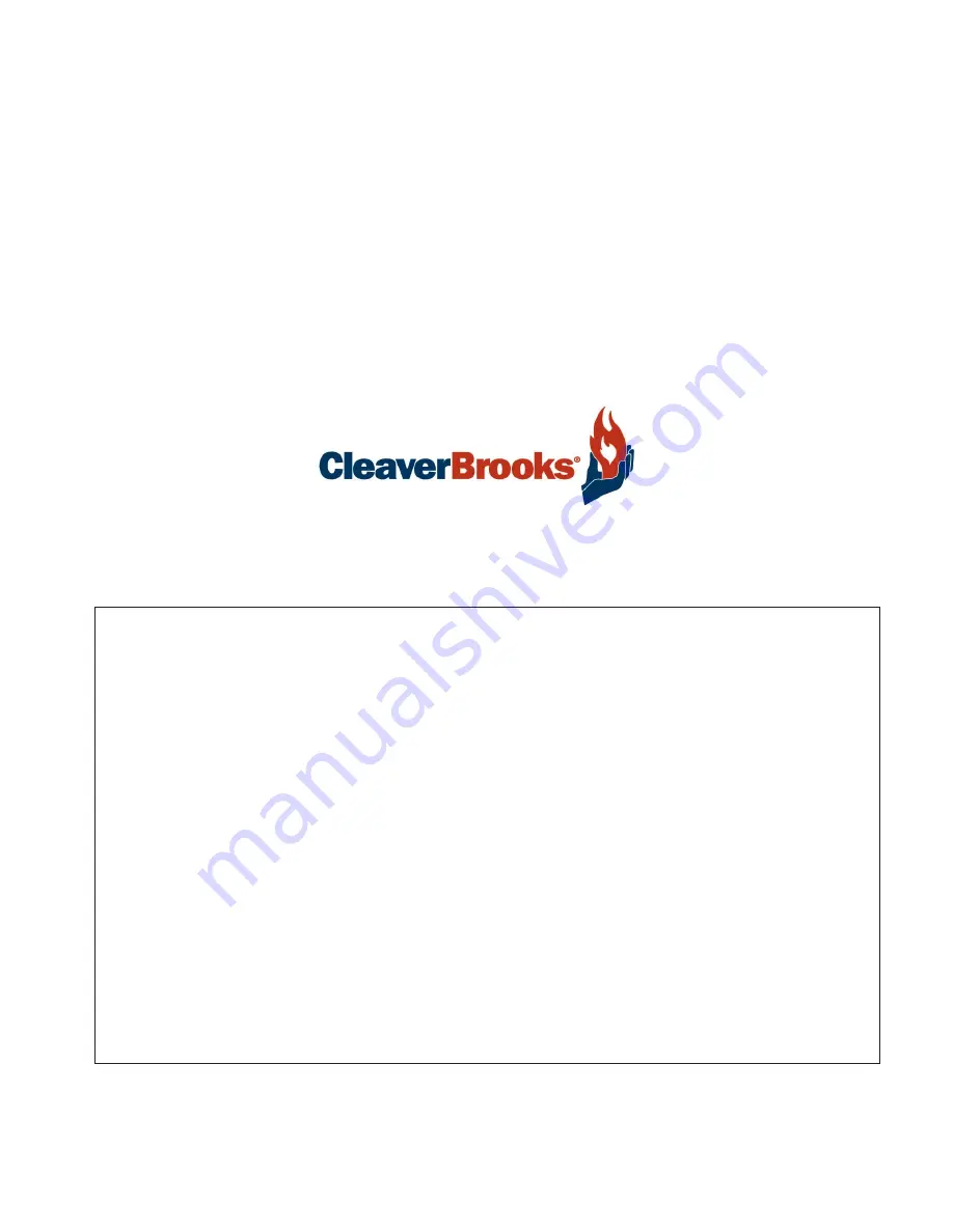 Cleaver-Brooks ClearFire CFLC Series Скачать руководство пользователя страница 3