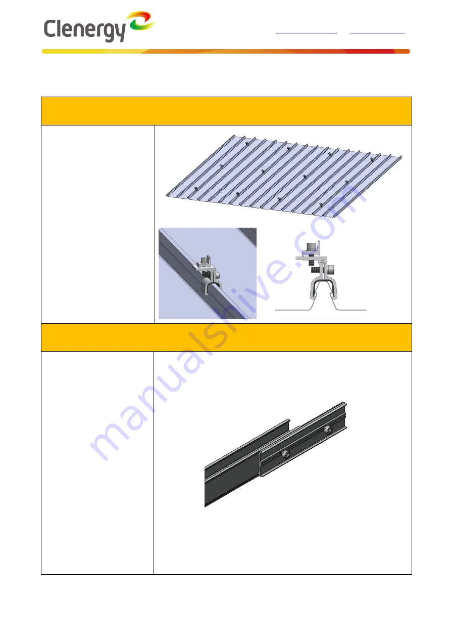 Clenergy V-ezRack SolarRoof Installation Manual Download Page 7