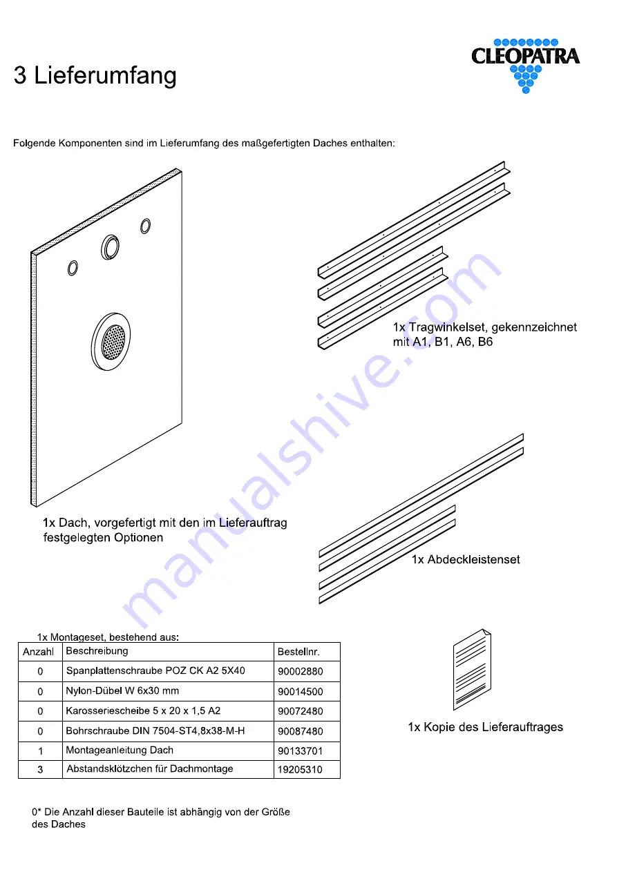 CLEOPATRA 90133701 Installation And User Manual Download Page 84