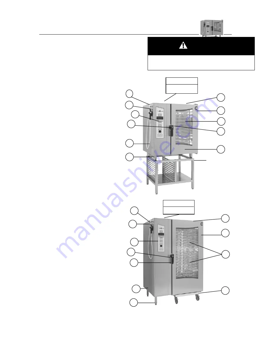 Cleveland Convotherm Combination Oven-Steamer Electric 10.10 Operator'S Manual Download Page 19