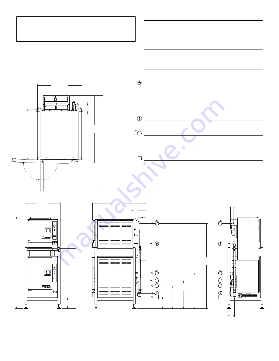 Cleveland SteamChef (2) 22CGT3 Specification Sheet Download Page 2