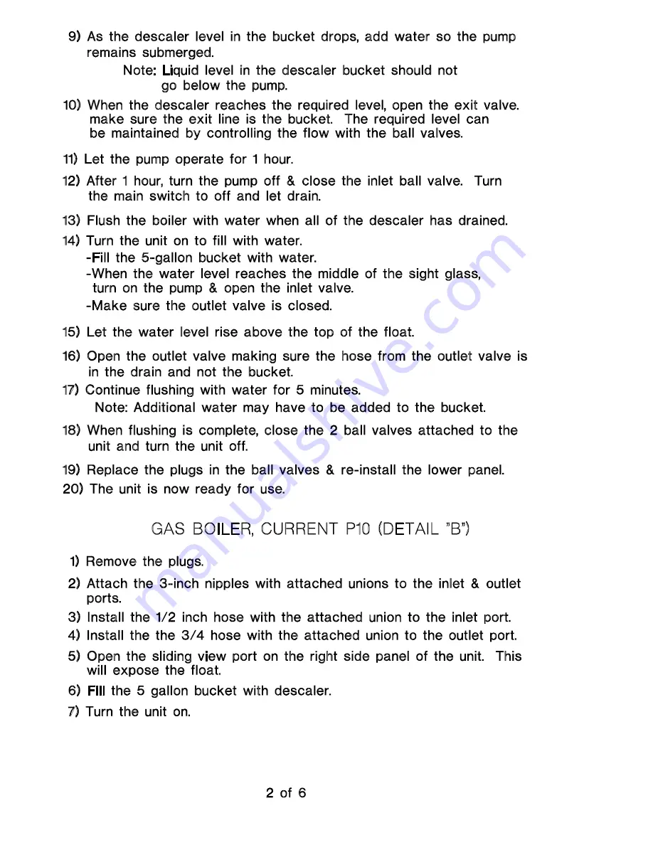 Cleveland SteamCraft Power 10 Manual Download Page 19