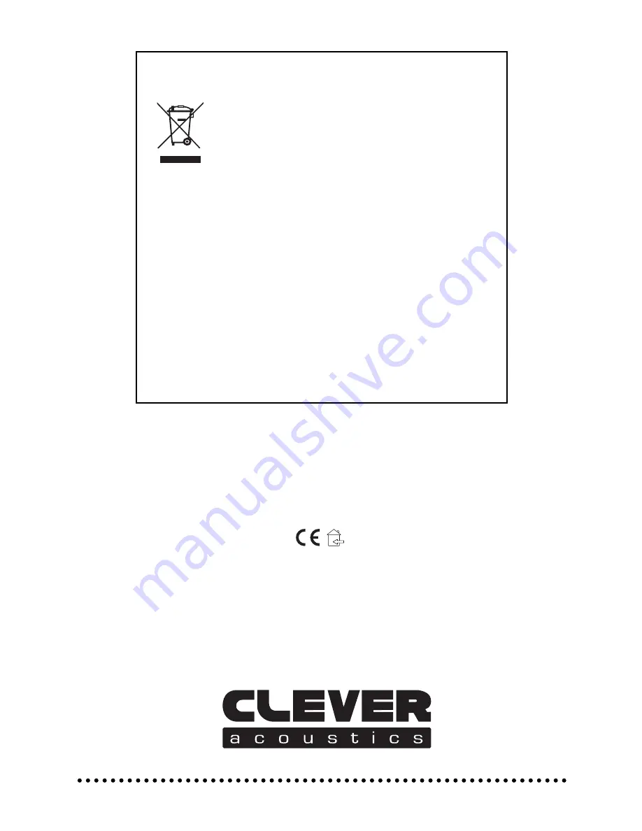 Clever Acoustics CPA 40 User Manual Download Page 9