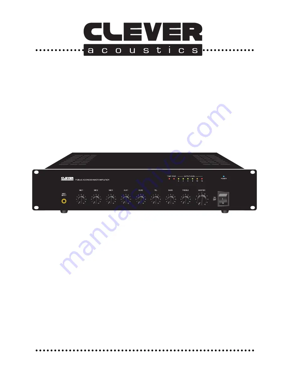 Clever Acoustics MA 2120 User Manual Download Page 1