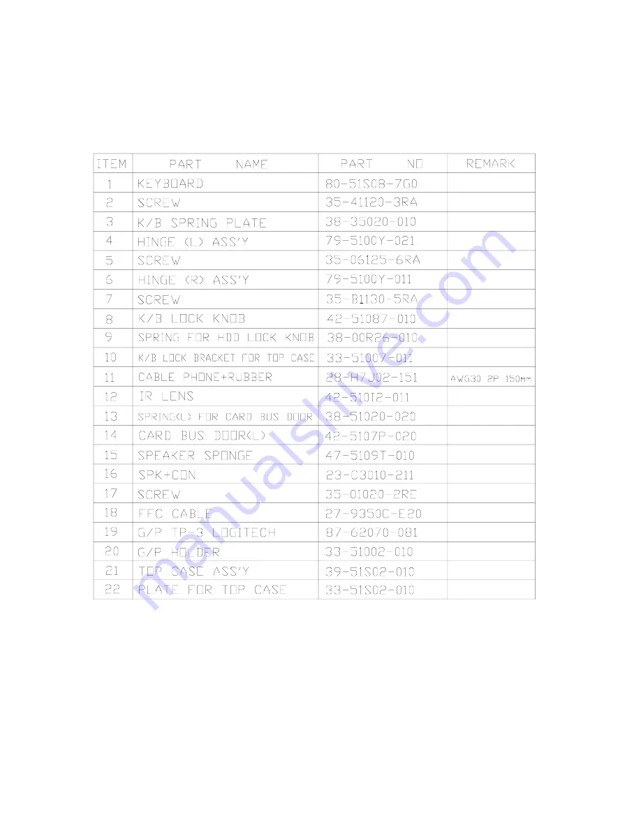 Clevo 5100S Service Manual Download Page 53