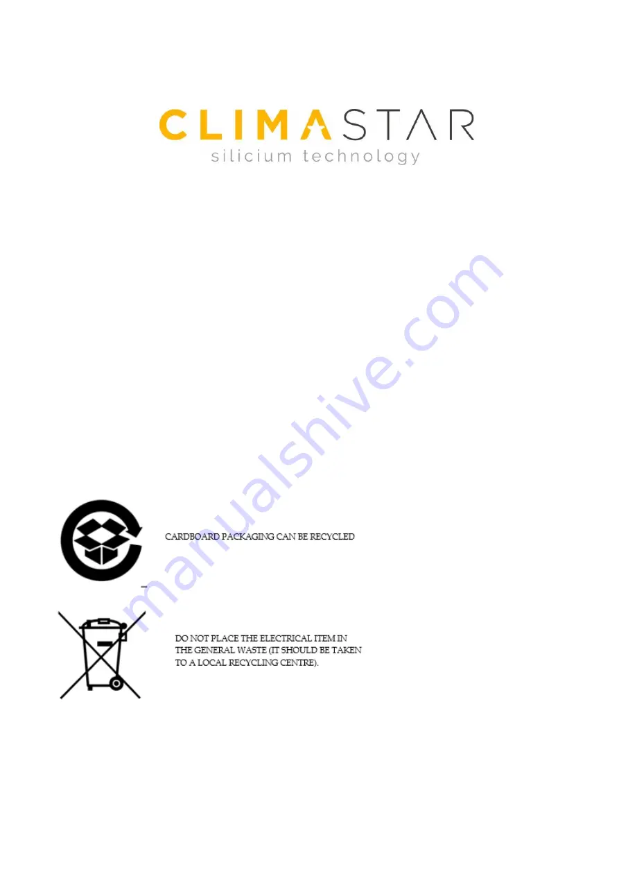 CLIMASTAR DK INV 2000 Installation Manual Download Page 20