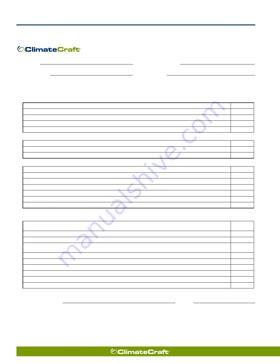 ClimateCraft DHII-007 Installation, Operation And Maintenance Manual Download Page 34