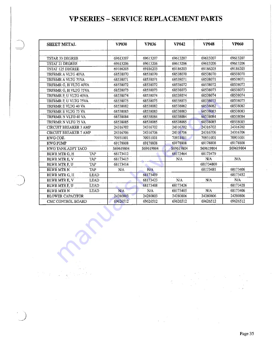 ClimateMaster HP030 Installation, Operation, &  Maintenance Instruction Download Page 35