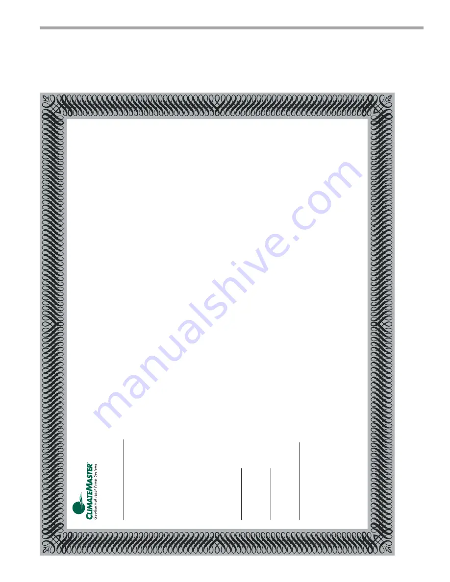 ClimateMaster Tranquility 22 Series Installation, Operation, Maintenance Manual Download Page 53