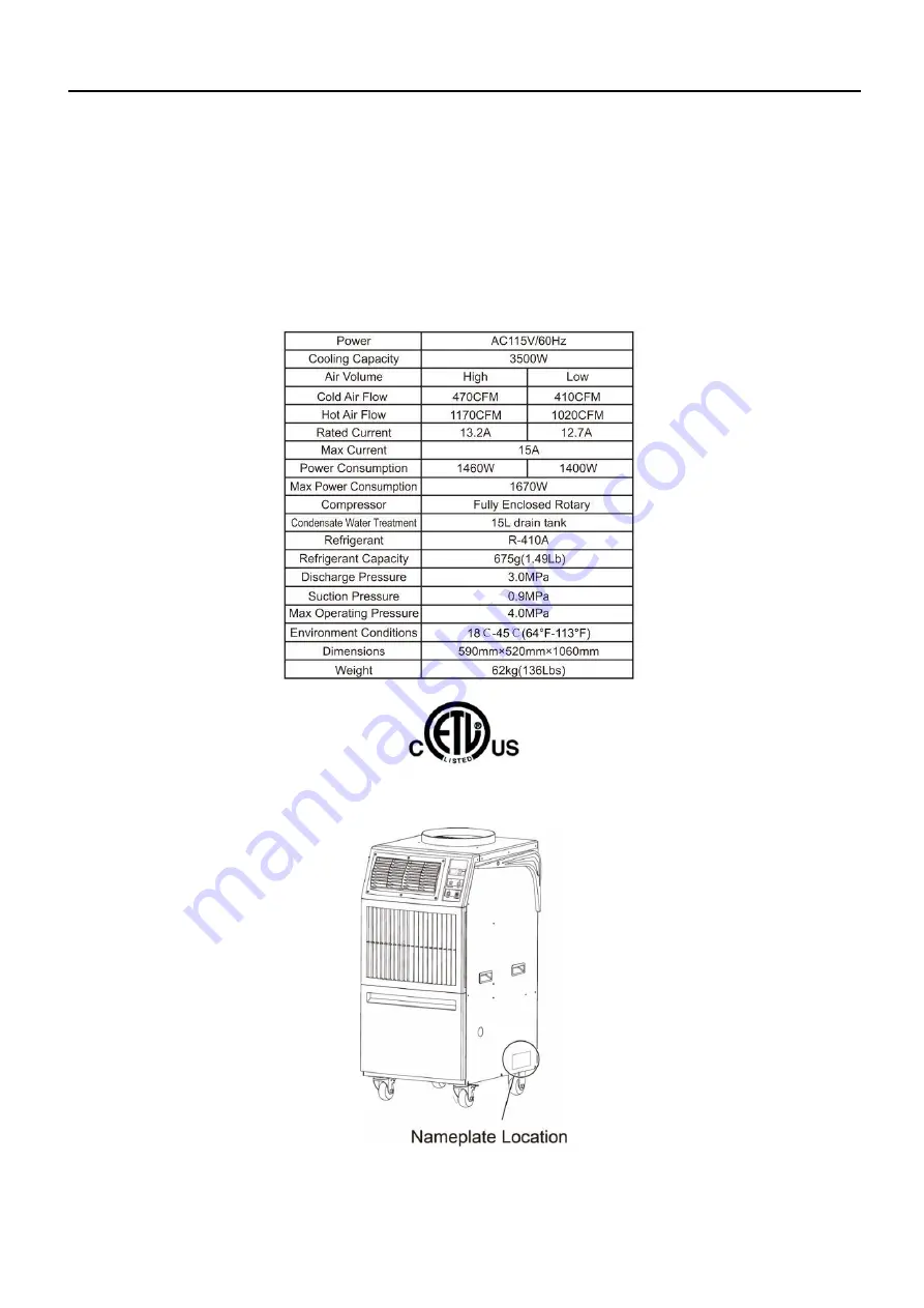 ClimaTemp Portables CPT-12 Скачать руководство пользователя страница 2