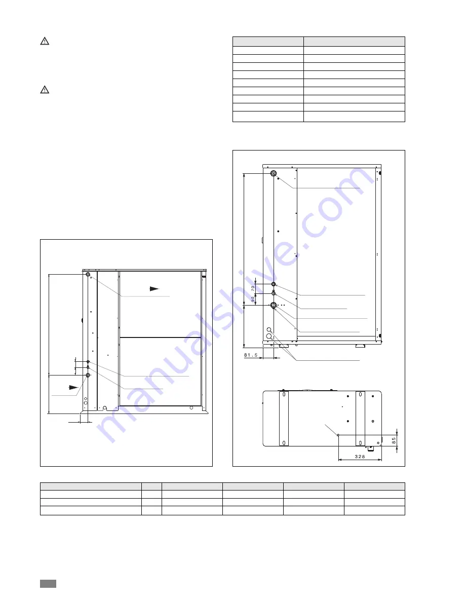 CLIMAVENETA AW HT 0031 Installation - User - Maintenance Manual Download Page 8