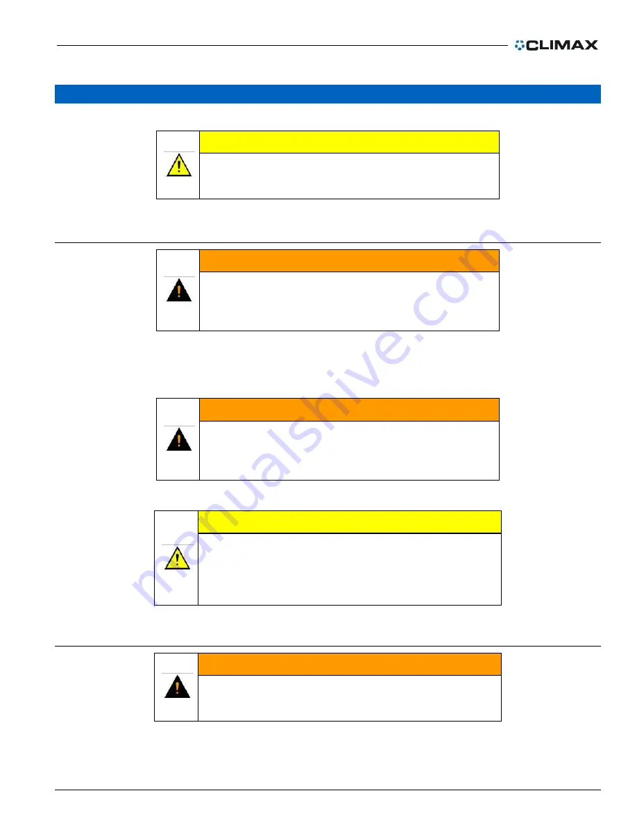 Climax KM4000 Operating Manual Download Page 25