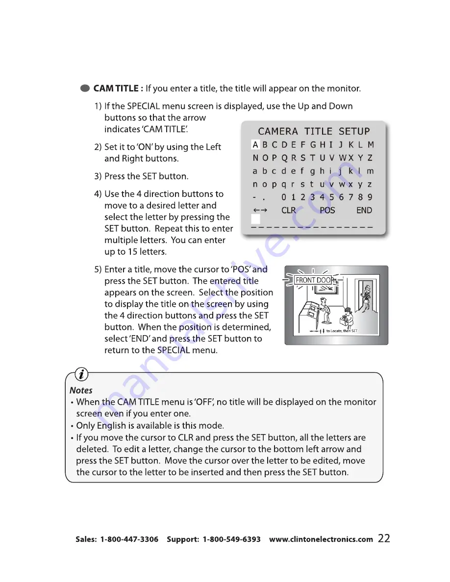 Clinton Electronics VF1000IR Installation Manual Download Page 25