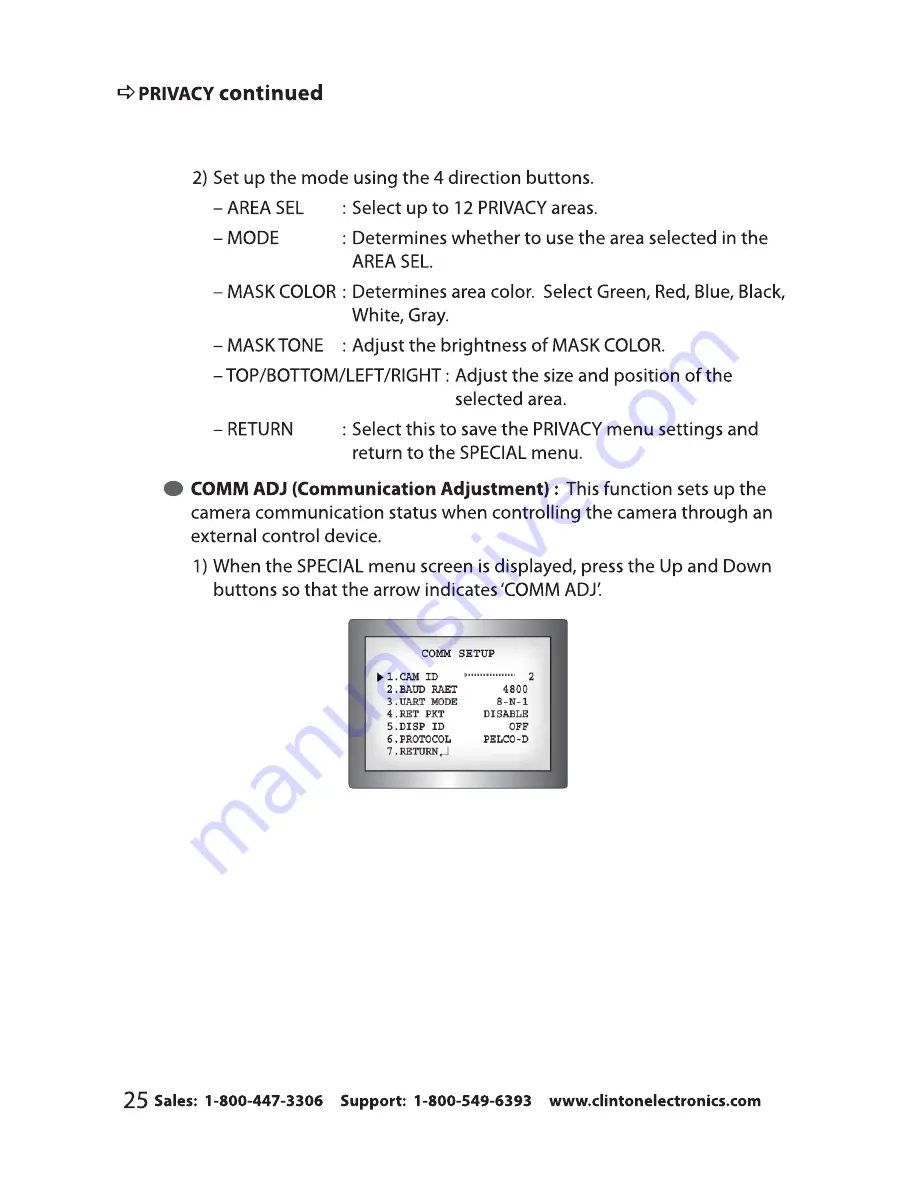 Clinton Electronics VF1000IR Installation Manual Download Page 28