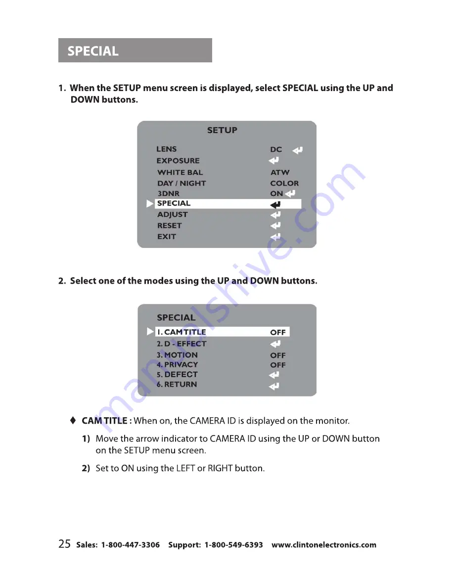 Clinton Electronics VX20 Instruction Manual Download Page 29