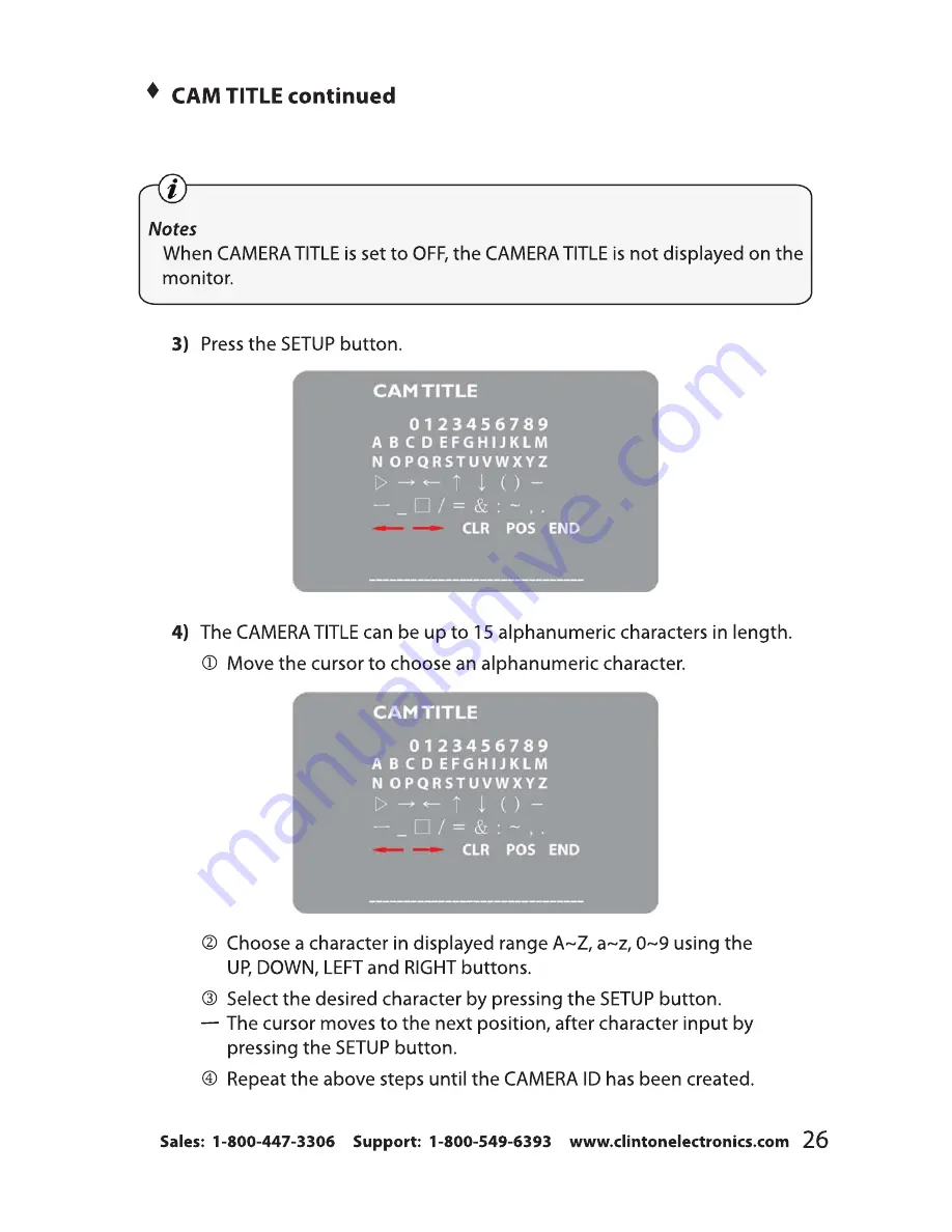 Clinton Electronics VX20 Instruction Manual Download Page 30